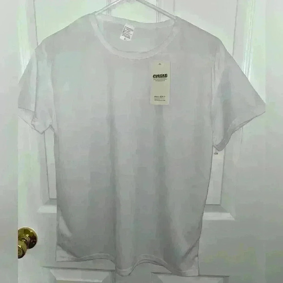 💚 New with Tags CYKLAS White Short Sleeve Top - Picture 1 of 4